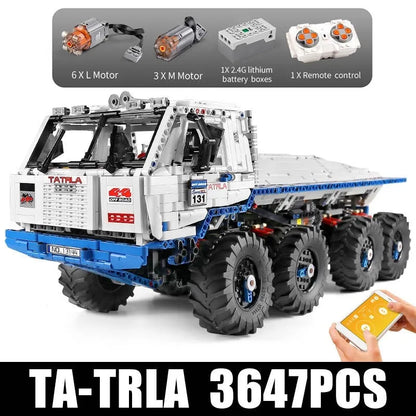 Mould King MOC Building Block Set: 13144 APP Motorized Heavy Tow Truck