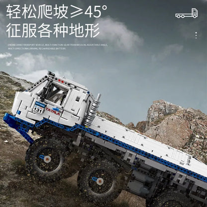 Mould King MOC Building Block Set: 13144 APP Motorized Heavy Tow Truck