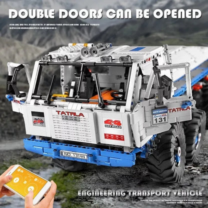 Mould King MOC Building Block Set: 13144 APP Motorized Heavy Tow Truck