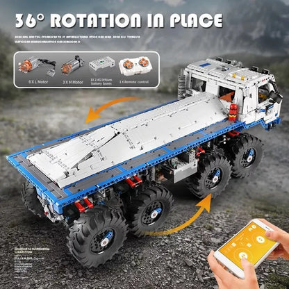 Mould King MOC Building Block Set: 13144 APP Motorized Heavy Tow Truck