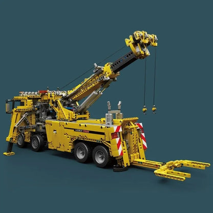 Mould King MOC Motorized Building Block Set: 17028 APP RC Fire Service Rescue Truck