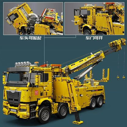 Mould King MOC Motorized Building Block Set: 17028 APP RC Fire Service Rescue Truck