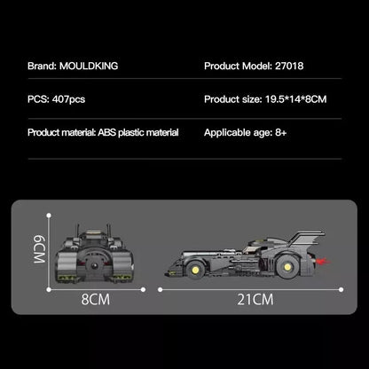 Mould King MOC Building Block Set: 27018 Mini Bat Sports Racing Car Kids, Model K27018