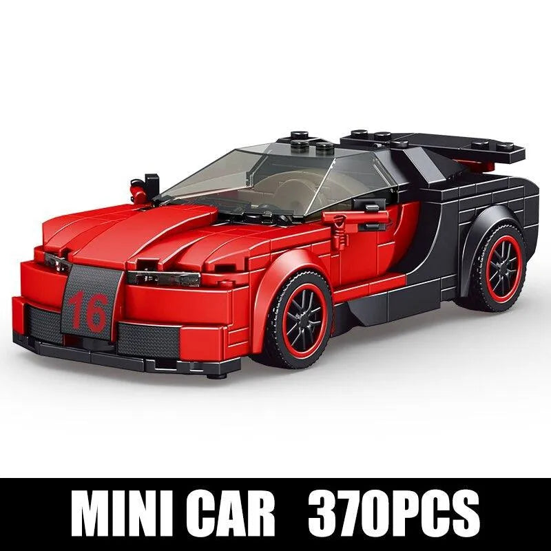 Mould King MOC Building Block Set: 27027 Mini Red Racing Sports Car, Model K27027
