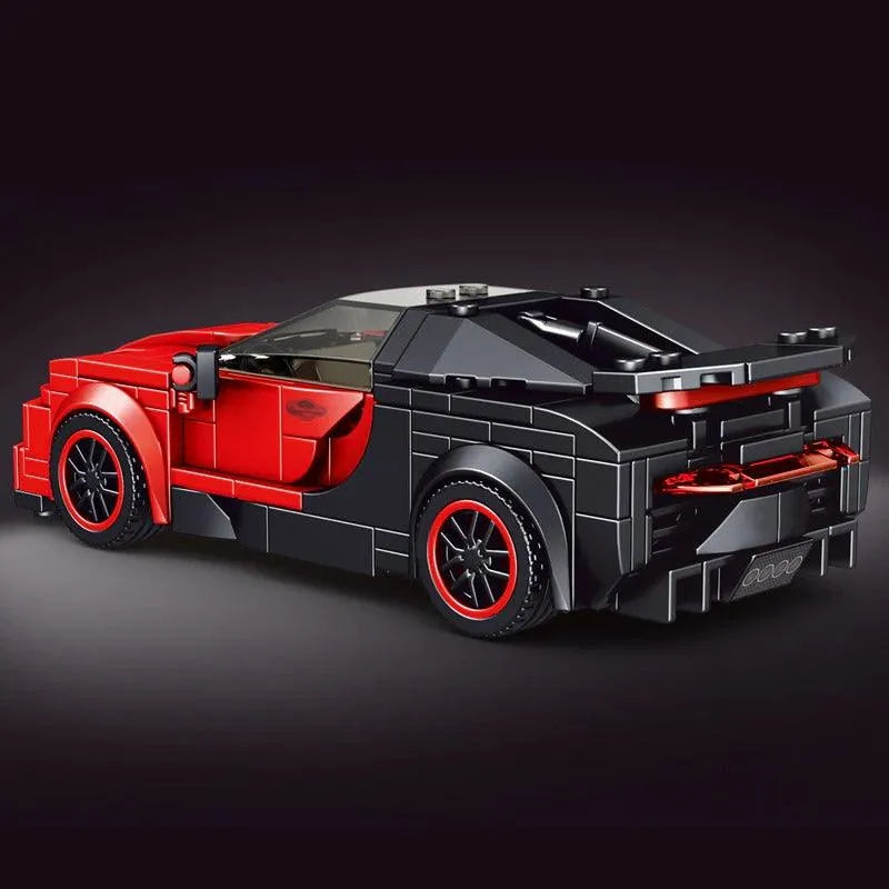 Mould King MOC Building Block Set: 27027 Mini Red Racing Sports Car, Model K27027