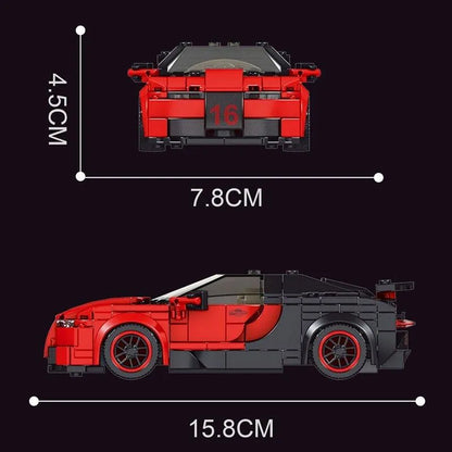 Mould King MOC Building Block Set: 27027 Mini Red Racing Sports Car, Model K27027
