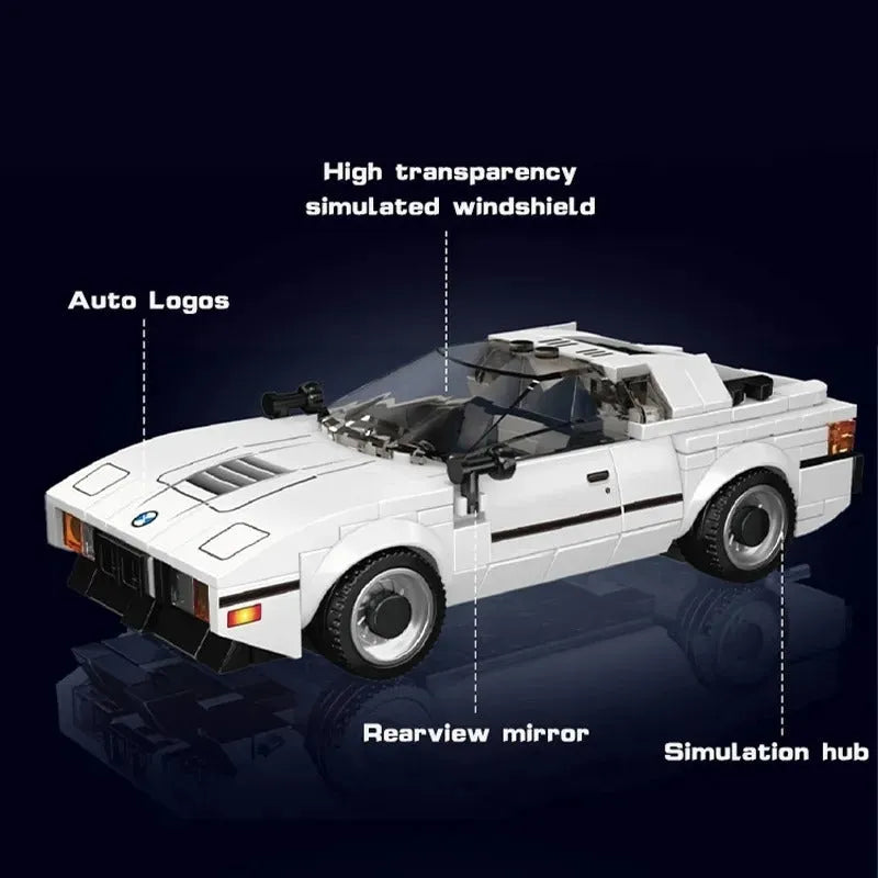 Mould King MOC Building Block Set: 27036 Mini M1 Classic Sports Car, Model K27036