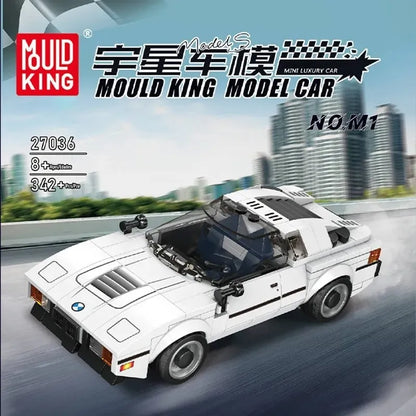 Mould King MOC Building Block Set: 27036 Mini M1 Classic Sports Car, Model K27036