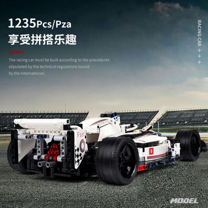 Mould King MOC Motorized Building Block Set: Alternate F1 Super Racing Car 13117, Model K13117