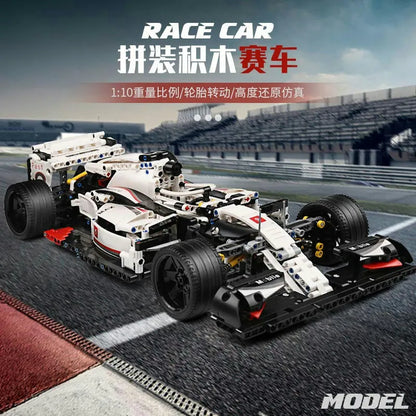 Mould King MOC Motorized Building Block Set: Alternate F1 Super Racing Car 13117, Model K13117