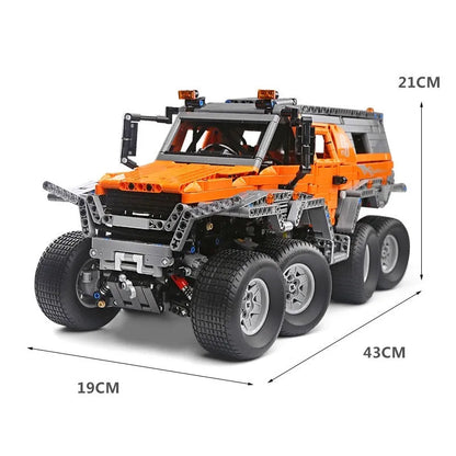 Mould King MOC Building Block Set: APP Motorized Siberian Off-Road Truck, Model 13088
