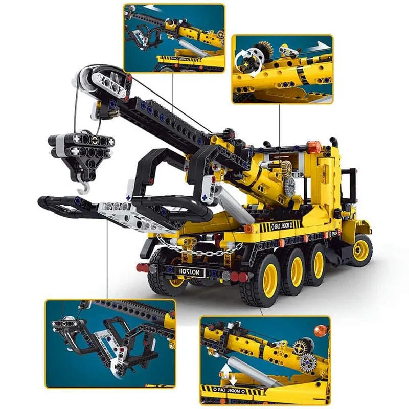 Mould King MOC Building Block Set: Heavy Tow Rescue Truck 17011