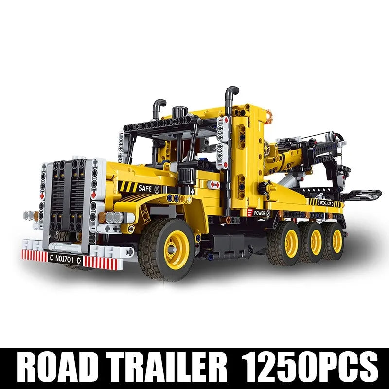 Mould King MOC Building Block Set: Heavy Tow Rescue Truck 17011