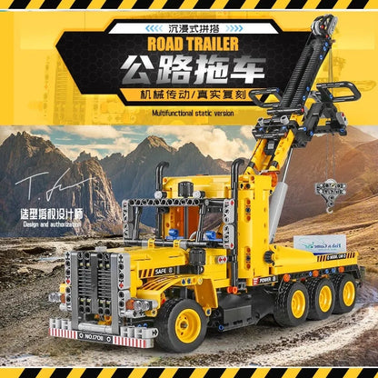Mould King MOC Building Block Set: Heavy Tow Rescue Truck 17011