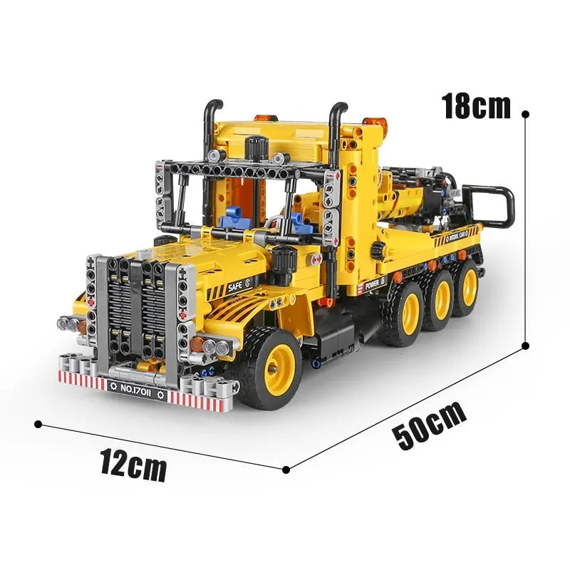 Mould King MOC Building Block Set: Heavy Tow Rescue Truck 17011
