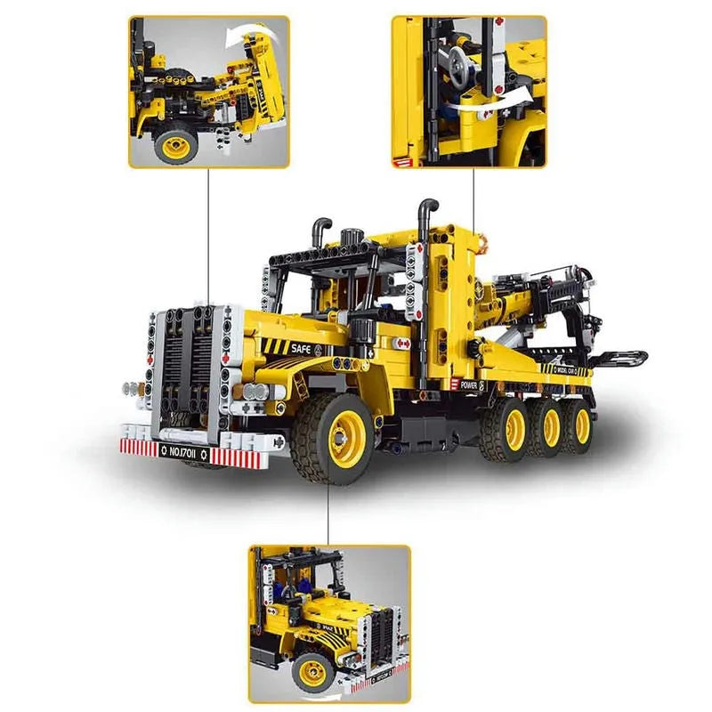 Mould King MOC Building Block Set: Heavy Tow Rescue Truck 17011