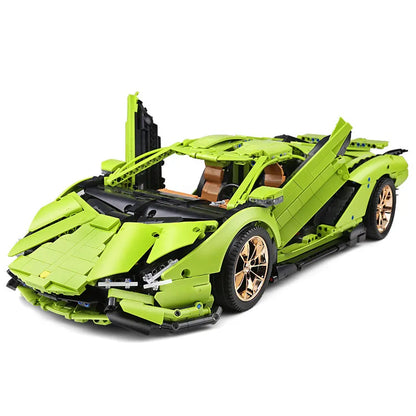 Mould King MOC Motorized Building Block Set: Lamborghini Hyper Racing Car 13057