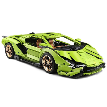 Mould King MOC Motorized Building Block Set: Lamborghini Hyper Racing Car 13057
