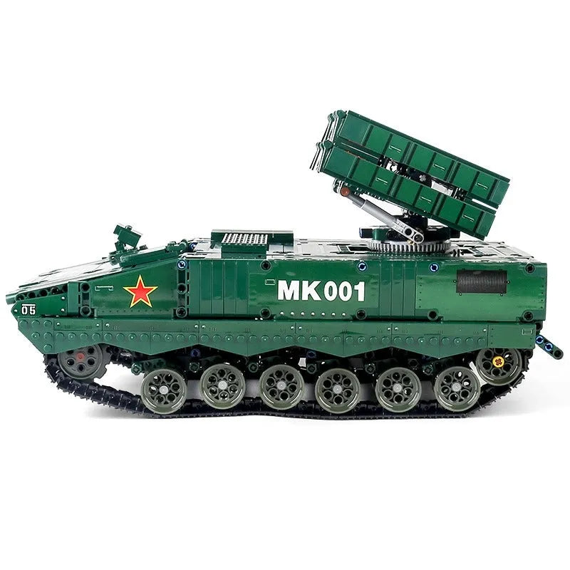 Mould King MOC Motorized Building Block Set: RC APP HJ10 anti-tank Missile, Model K20001