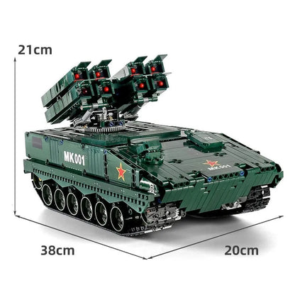 Mould King MOC Motorized Building Block Set: RC APP HJ10 anti-tank Missile, Model K20001