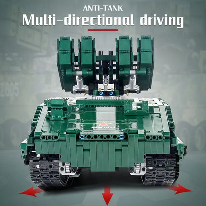 Mould King MOC Motorized Building Block Set: RC APP HJ10 anti-tank Missile, Model K20001