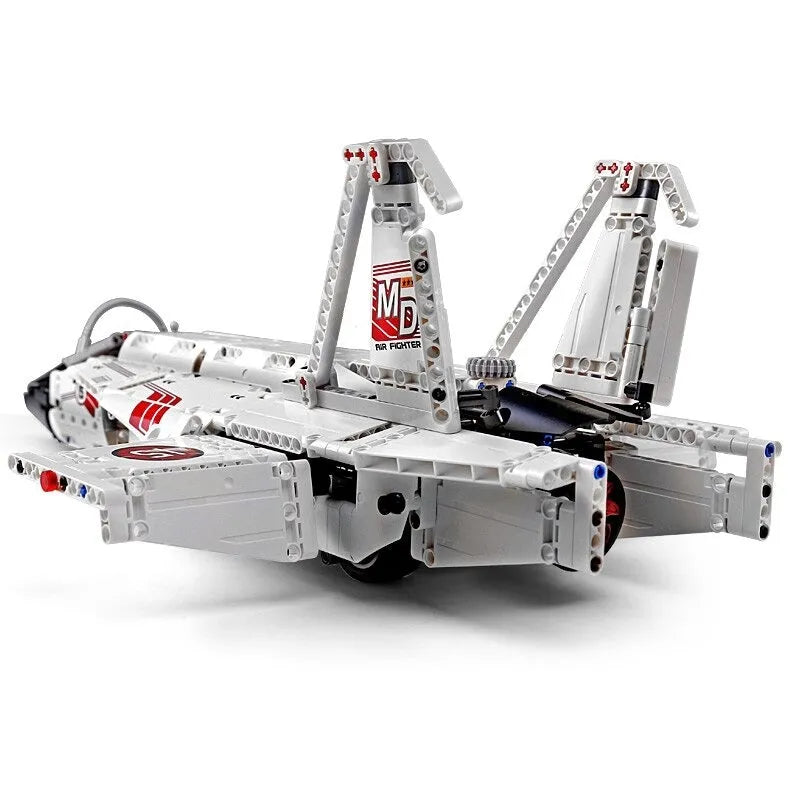 Mould King MOC Building Block Set: Motorized RC Air Racing Jet 15013, Model K15013