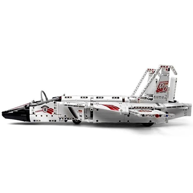Mould King MOC Building Block Set: Motorized RC Air Racing Jet 15013, Model K15013