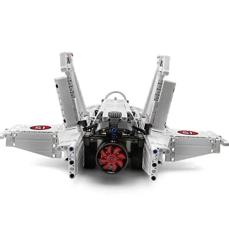 Mould King MOC Building Block Set: Motorized RC Air Racing Jet 15013, Model K15013