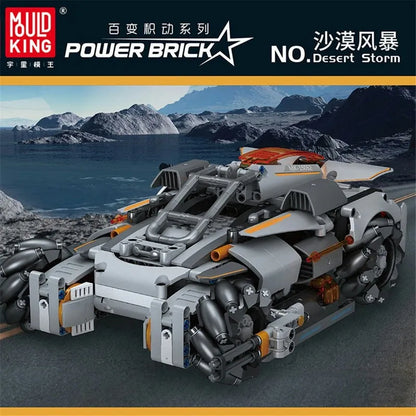 Mould King MOC Building Block Set: Motorized RC Desert Storm Car, Model K15052
