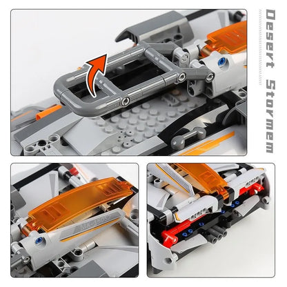 Mould King MOC Building Block Set: Motorized RC Desert Storm Car, Model K15052
