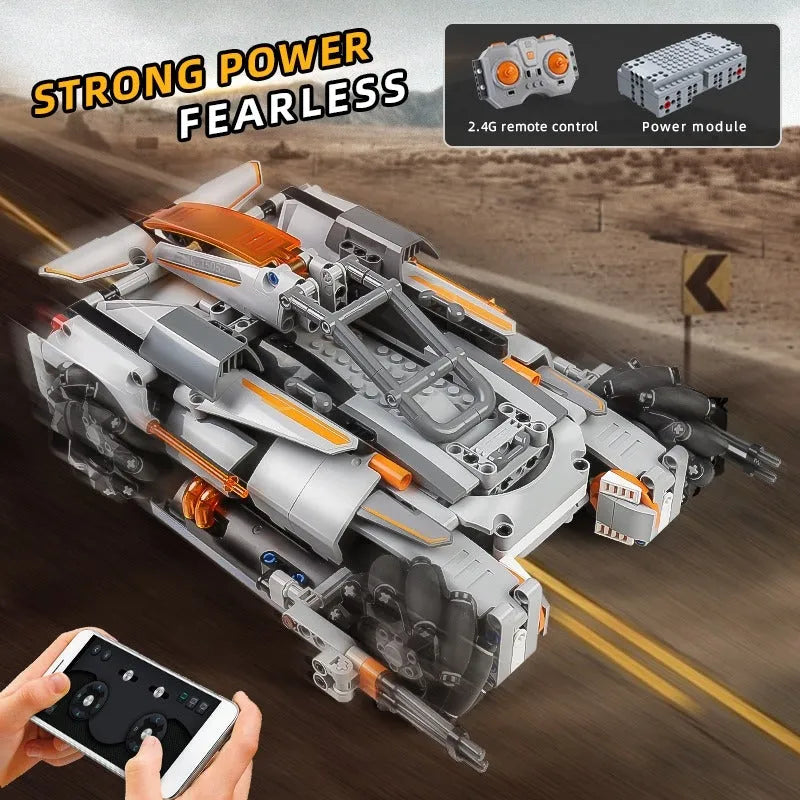 Mould King MOC Building Block Set: Motorized RC Desert Storm Car, Model K15052