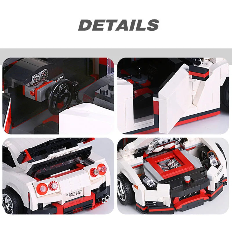 Mould King MOC Building Block Set: Nissan GTR R35 Racing Car 13104