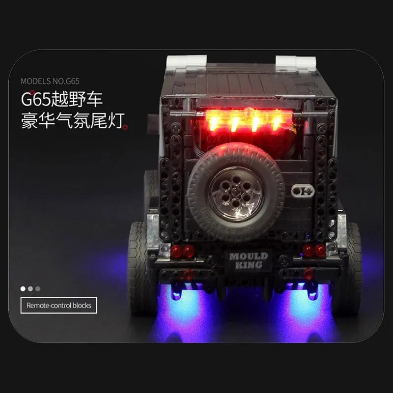 Mould King MOC Motorized Building Block Set: Off-Road SUV G500 AWD Wagon, Model K13068