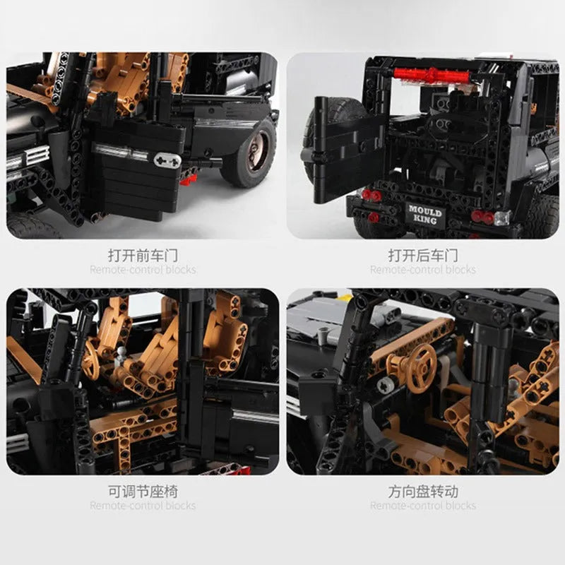 Mould King MOC Motorized Building Block Set: Off-Road SUV G500 AWD Wagon, Model K13068