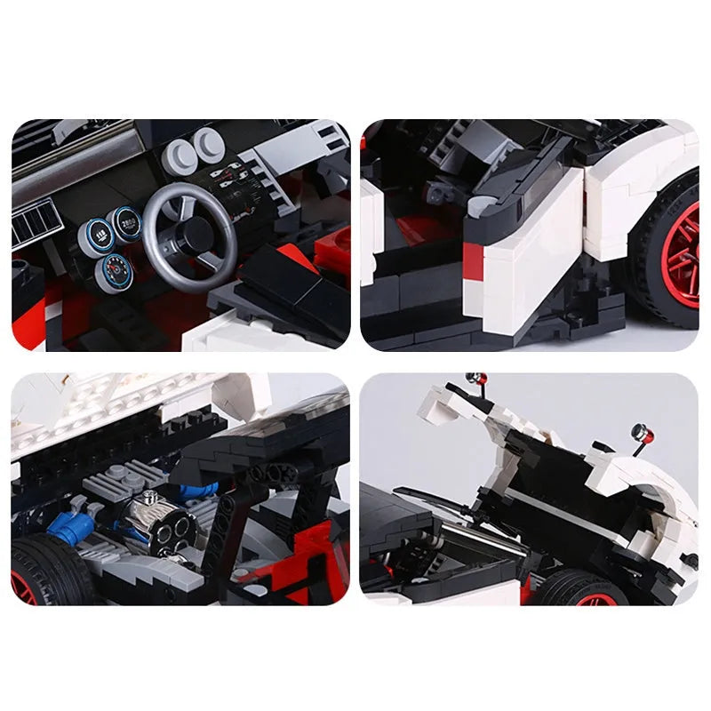 Mould King MOC Building Block Set: Porsche 911 Targa Racing Sports Car 13103