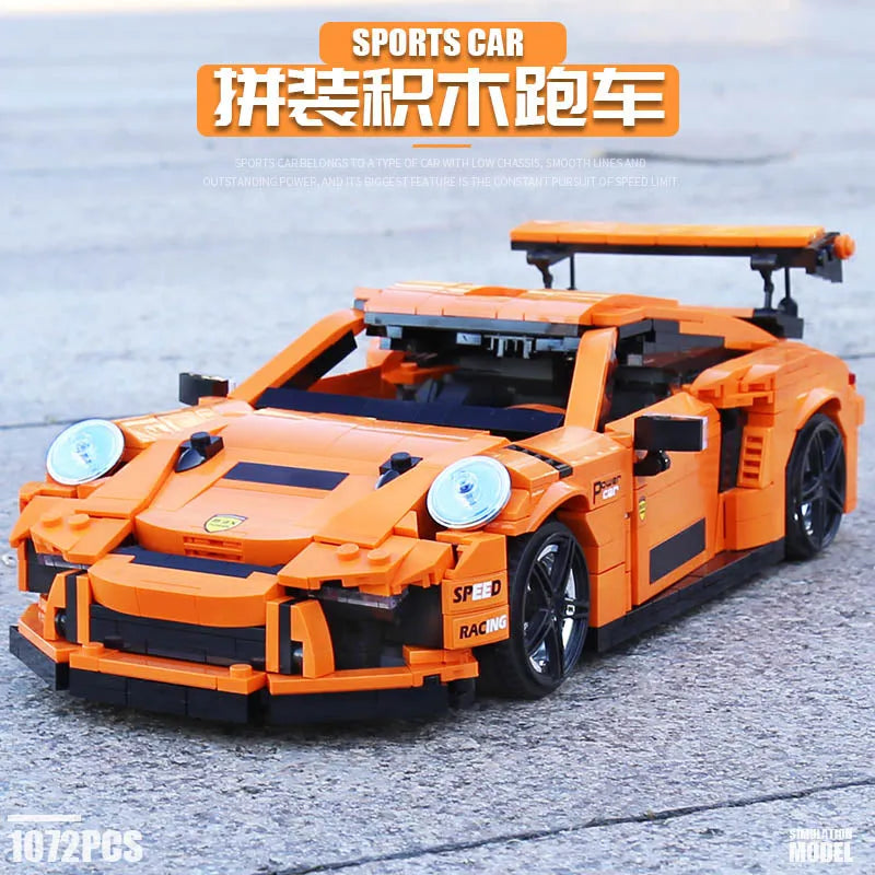 Mould King MOC Building Block Set: Porsche GT3 RS Racing Sports Car 13129