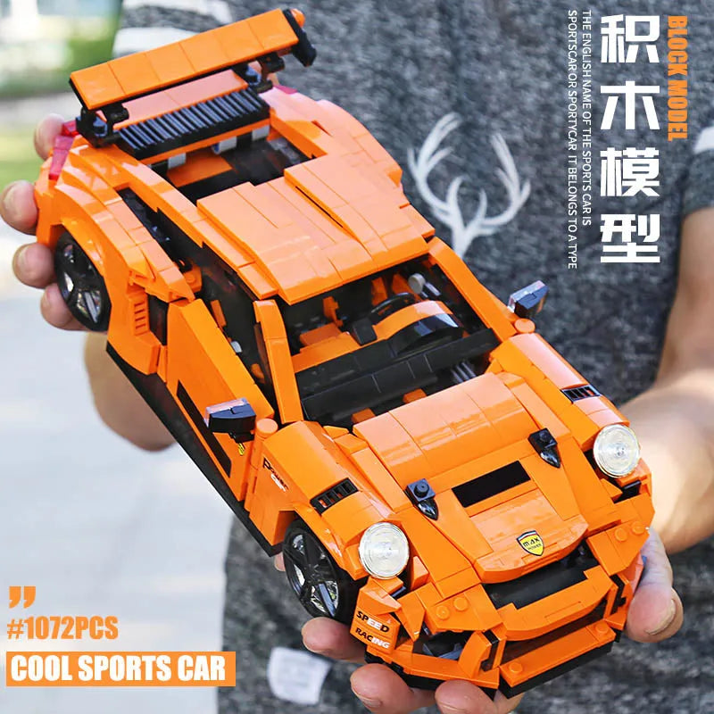 Mould King MOC Building Block Set: Porsche GT3 RS Racing Sports Car 13129