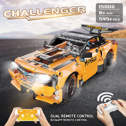 Mould King MOC Motorized Building Block Set: RC APP Challenger Sport Racing Car 15006