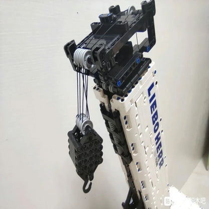 Mould King MOC Motorized Building Block Set: RC APP Liebherr Crawler Crane 17002