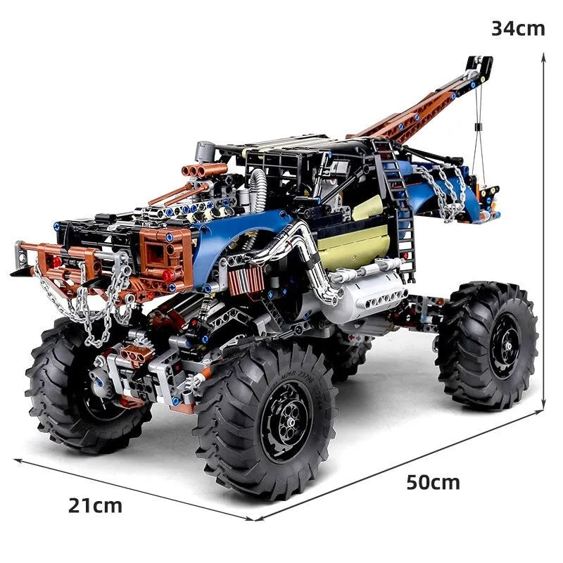 Mould King MOC Motorized Building Block Set: RC APP Rebel Tow Service Truck 18006