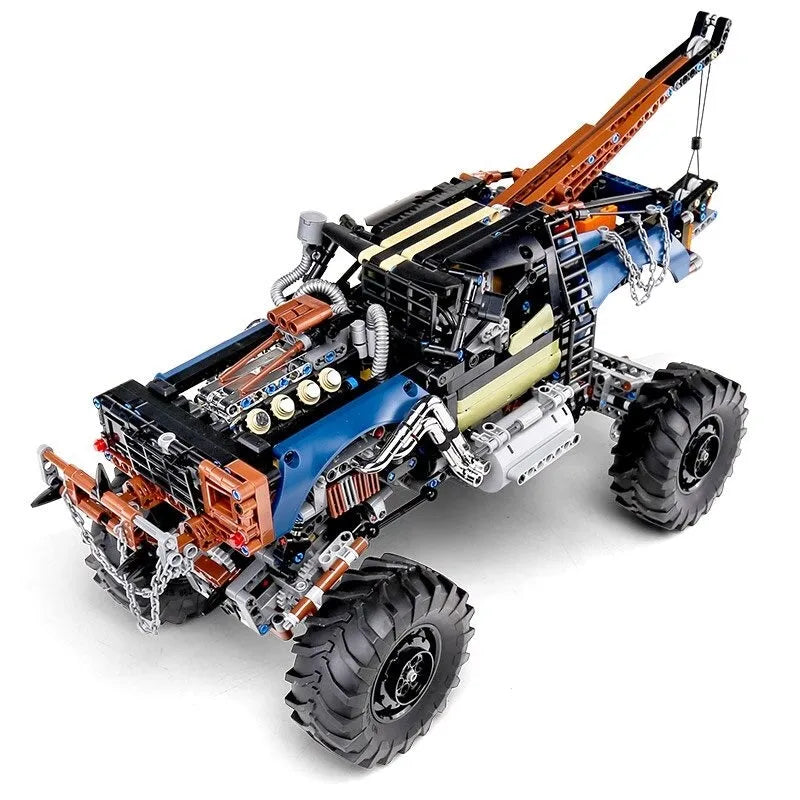 Mould King MOC Motorized Building Block Set: RC APP Rebel Tow Service Truck 18006