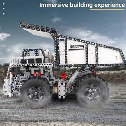 Mould King MOC Motorized Building Block Set: RC Custom Mining Dump Truck 13170