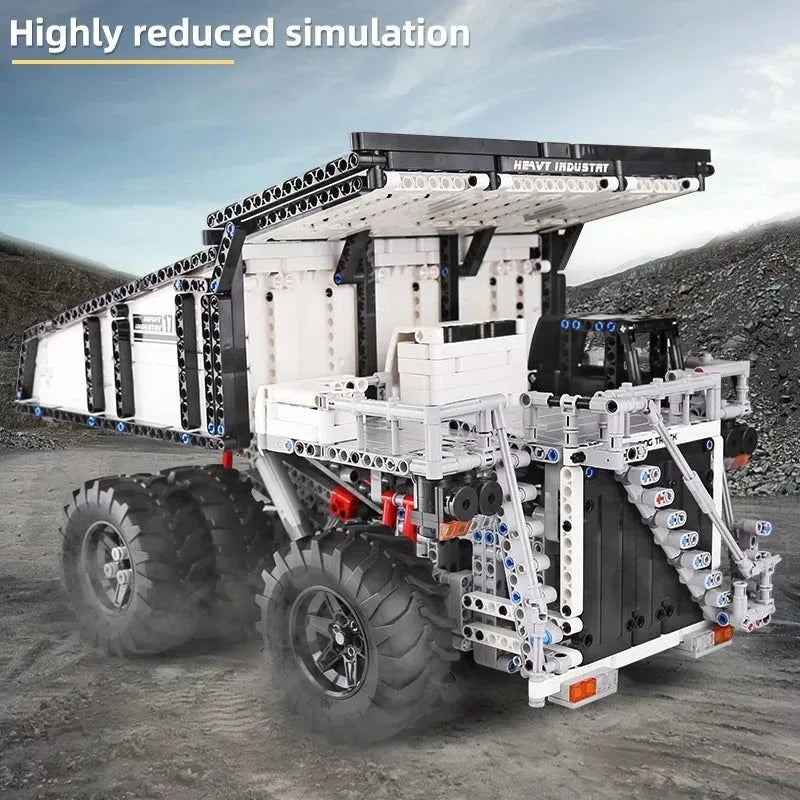 Mould King MOC Motorized Building Block Set: RC Custom Mining Dump Truck 13170