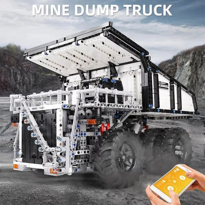 Mould King MOC Motorized Building Block Set: RC Custom Mining Dump Truck 13170