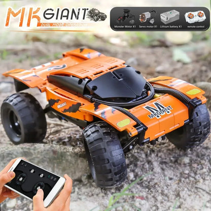 Mould King MOC Motorized Building Block Set: RC Giant Monster Buggy Truck 18025, Model K18025