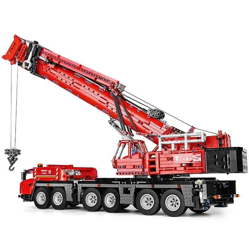 Mould King MOC Motorized Building Block Set: RC Heavy GMK Mobile Crane Truck 17013