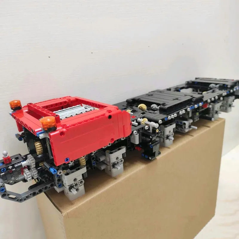 Mould King MOC Motorized Building Block Set: RC Heavy GMK Mobile Crane Truck 17013