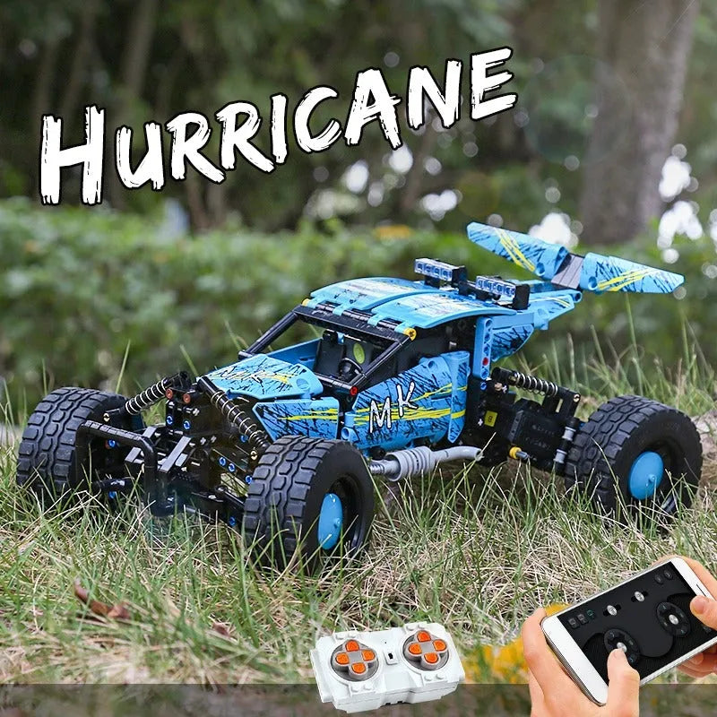 Mould King MOC Motorized Building Block Set: RC Hurricane Climbing Buggy Truck 18019, Model K18019A