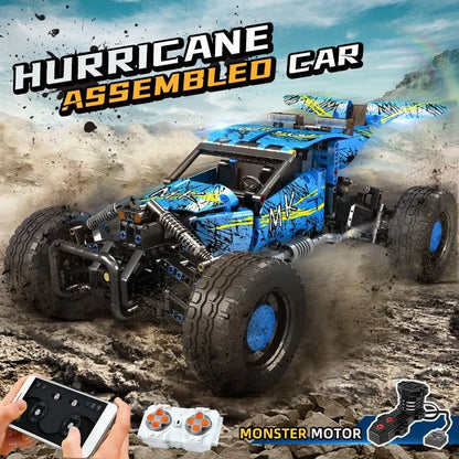 Mould King MOC Motorized Building Block Set: RC Hurricane Climbing Buggy Truck 18019, Model K18019A