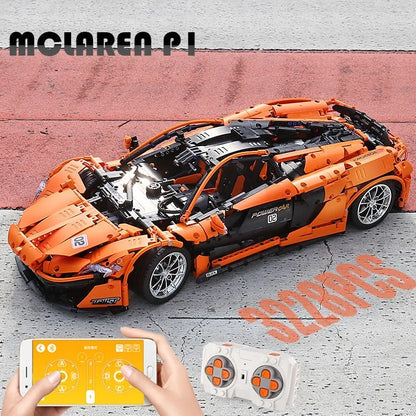 Mould King MOC Motorized Building Block Set: RC McLaren P1 Racing Hypercar 13090, Model 13090D
